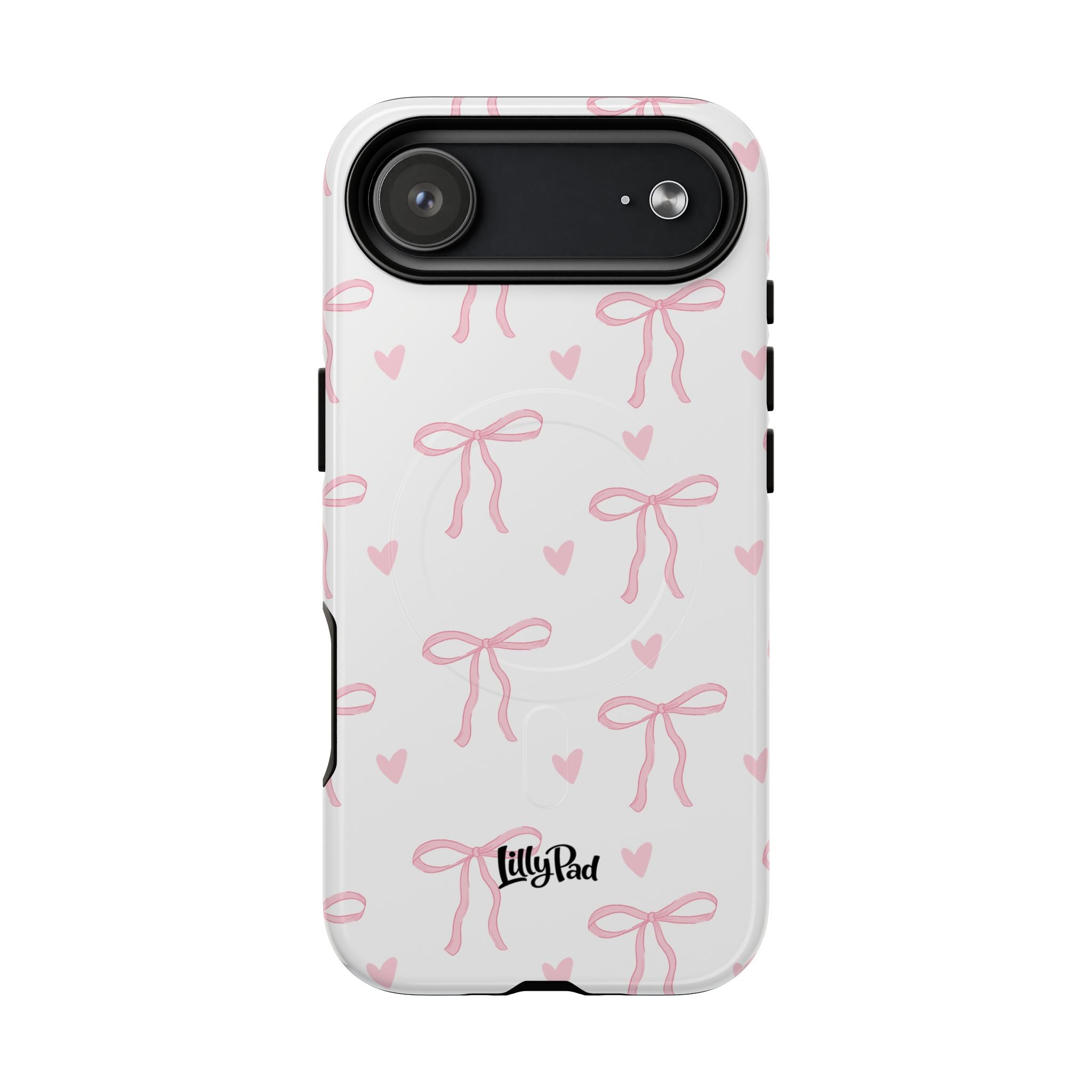 Pink Bow Pattern Phone Case | Tough Magnetic Case