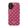 Pink Polka Dot Magnetic Phone Case | Tough Case