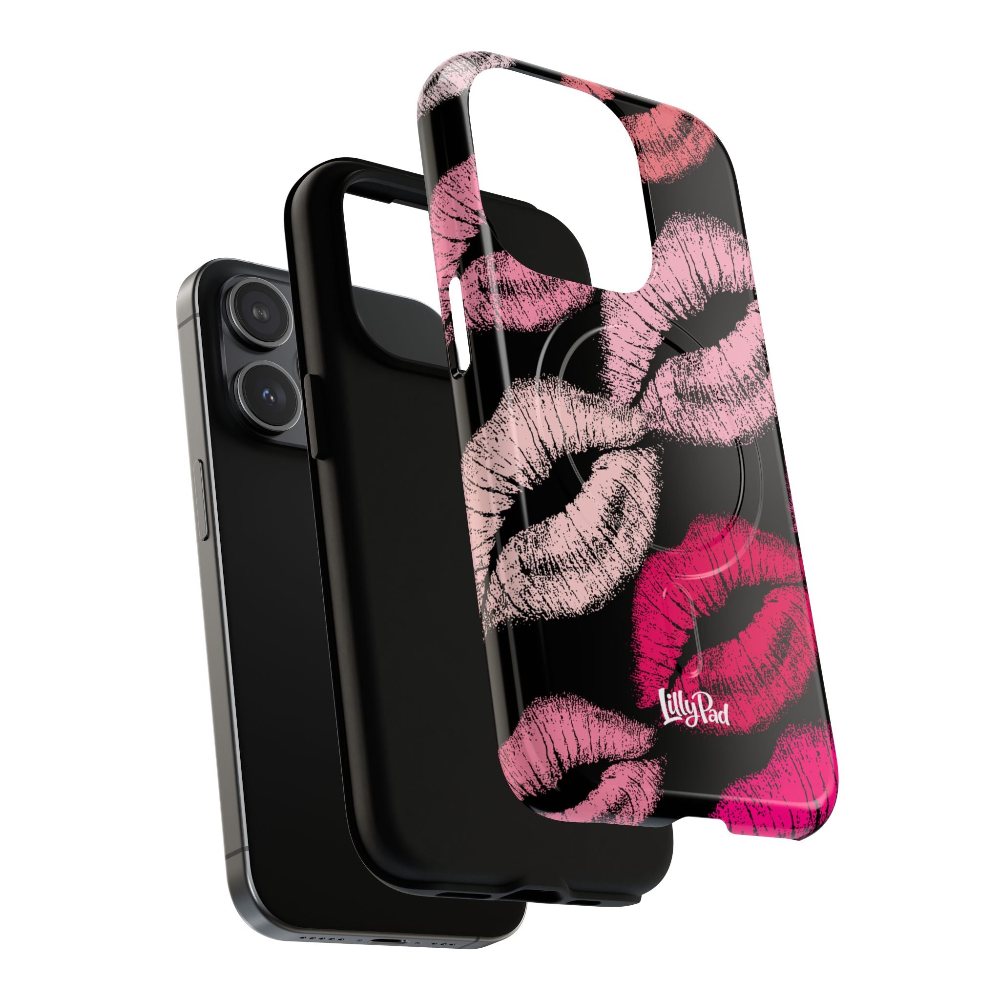 Pink Lipstick Kiss Phone Case Tough Magnetic Case | Lip Print iPhone Cover
