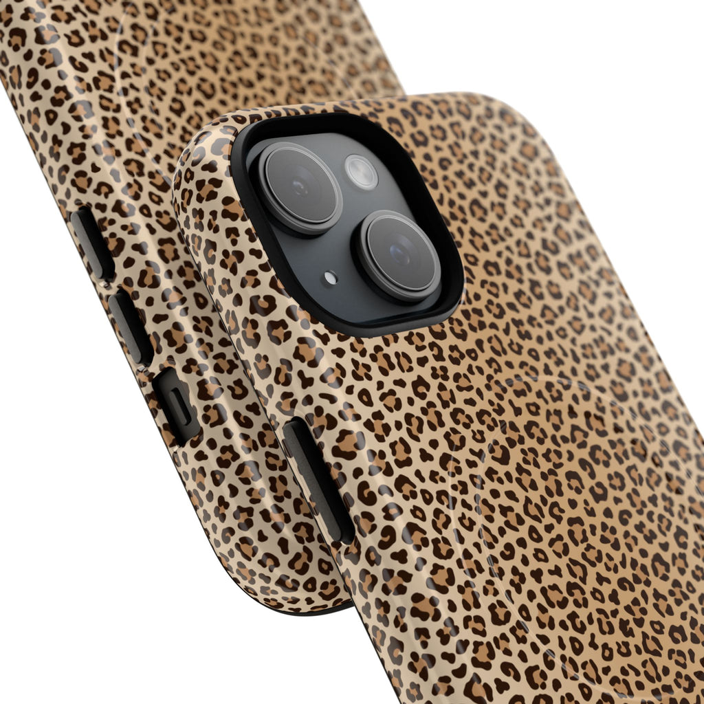 Leopard Print Phone Case | Tough Magnetic Case, Animal Print iPhone Cover