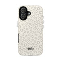 Neutral Leopard Print Tough Magnetic Case | Phone Case, Animal Pattern