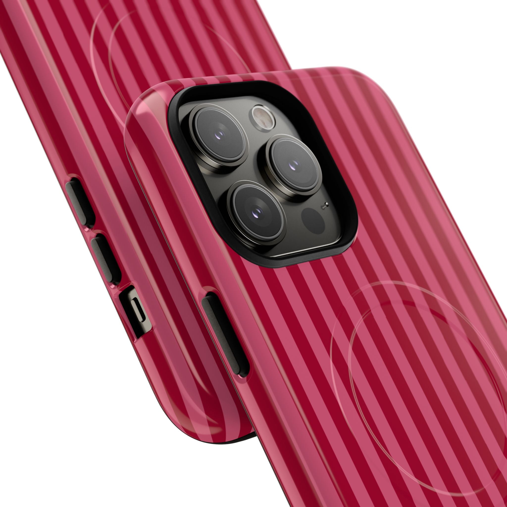 Red Vertical Stripe Phone Case | Tough Magnetic Case