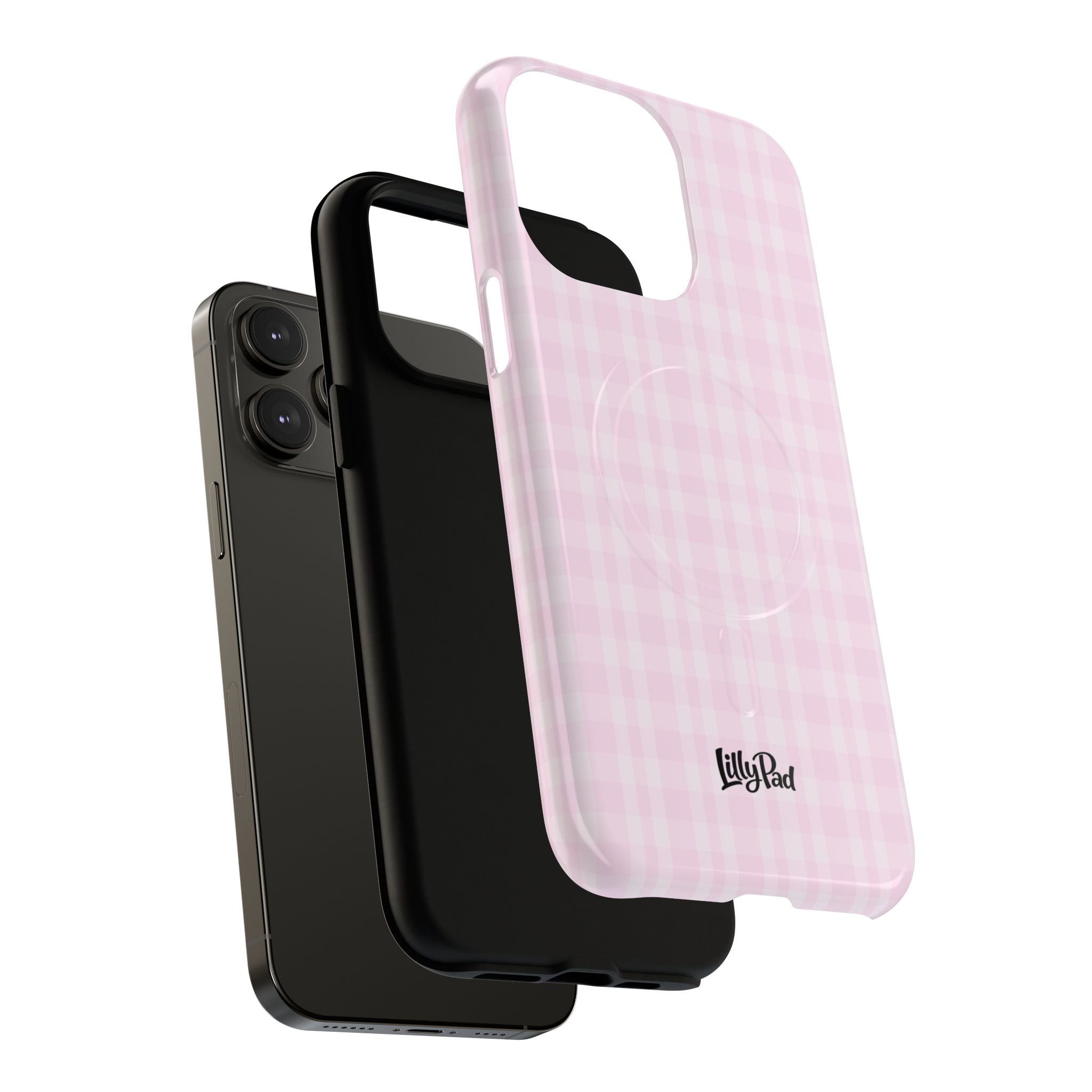 Pink Gingham Phone Case | Tough Magnetic Case