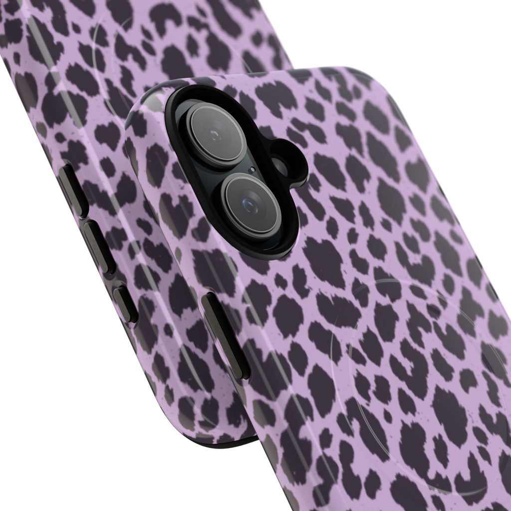 Purple Leopard Print Phone Case | Tough Magnetic Case