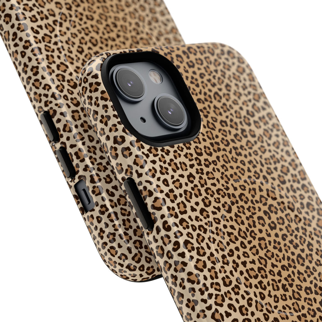 Leopard Print Phone Case | Tough Magnetic Case, Animal Print iPhone Cover